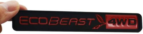 Red Black 2011-2020 ECOBEAST 4WD Badge Emblem Nameplate Door Fender Tailgate