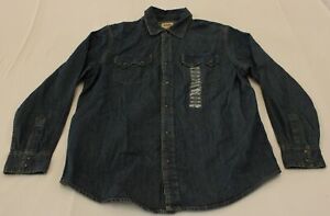Levi's Men's Basic Regular Fit Button Up Denim Jacket JL3 Blue Large NWT