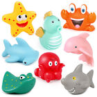 8Pcs Ocean Bath Toys for Toddler Infant No Hole Mold Free Kids Baby Bath Tub Toy