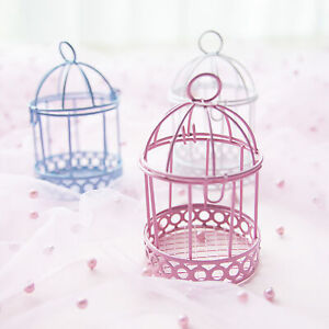 Decorative Bird Cage Wear Resistant Iron Wedding Garden Decor Candle Box wn
