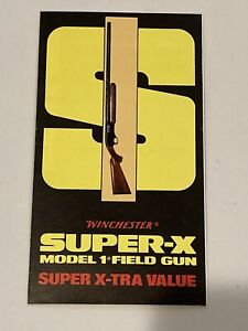 Winchester Super-X Model 1 Shot Gun Sales Brochure Pamphlet Vintage Shell Box