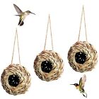 New ListingHumming Bird Houses for Outside Hanging, Natural Grass Hanging Bird Hut, Hand...