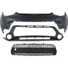 Bumper Cover Kit For 2014-2016 Kia Soul 3 Pcs Fascia Upper and Lower with Grille (For: 2016 Kia Soul)