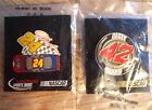 2 Collectible Vintage NASCAR PINs Jeff GORDON Dupont #24 - Casey MEARS #42 - NEW