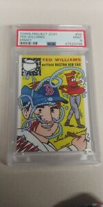 Topps Project 2020 #058 ~ 1954 Ted Williams by Ermsy ~ SP PR /4,859 PSA 9