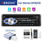 Car Radio Stereo Single 1 Din DVD CD MP3 Player Bluetooth AUX USB TF In-dash EQ
