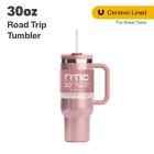 RTIC 30 oz Ceramic Lined Road Trip Tumbler, Leak-Resistant, Dusty Rose Glitters