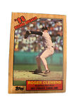 1987 Topps ROGER CLEMENS Record Breaker Baseball Card #1 - Misprint - MINT Mint