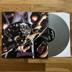 Motörhead Bomber Silver Vinyl Lemmy venom metallica judas preist discharge tank