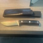 New ListingJoker Lynx Fixed Blade Knife, Drop point, Flat Grind with Leather Sheath