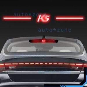 For Kia K5 2021-2023 Black Glossy PVC Tail High Brake Light Lamp Cover Trim 1pcs (For: 2022 Kia)