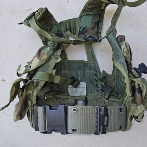 USGI Military ARMY WOODLAND CAMO Tactical Enhanced LBV Load Bearing Vest VGC