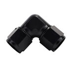 90 Degree Swivel Female 10AN to Female AN10 Coupler Union Adapter Fitting Black