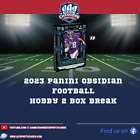CINCINNATI BENGALS 2023 Panini Obsidian Football Hobby 2 Box Break