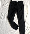 PAIGE VERDUGO ULTRA SKINNY Mid-Rise Jeans In BLACK OVERDYE Size 30 inseam 29”
