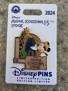 Disney Parks Animal Kingdom Lodge 15th Anniversary 2024 Pin Limited Edition 2000