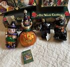 Vintage Old World Christmas Halloween Blown Glass Ornaments Lot Of 4 NEW