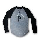 Pittsburgh Pirates Men's Majestic Long Sleeve Gray/Black T-shirt NWOT