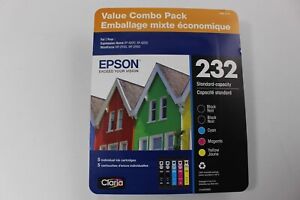 New ListingEpson 232 Dual Black and Color Ink Cartridges T2321-5-SVH,  Exp 2026 or later