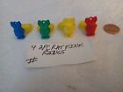 VINTAGE RARE GUMBALL/VENDING 2 PIECE MINI RAT FINK RINGS LOT OF 4 NEW OLD STOCK