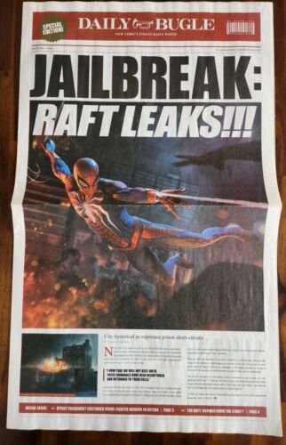 SONY SPIDER-MAN DAILY BUGLE NEWSPAPER E3 2018 EXPO PROMOTIONAL EXCLUSIVE