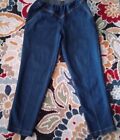 Women's American Sweetheart Elastic Waist Jeans, 8P, Blue, Cotton Blend