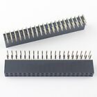 2Pcs 2.54mm Pitch 2x20 Pin 40 Pin Female Double Row Right Angle Pin Header Stri
