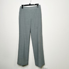 Akris Punto Women’s Blue Gray Wool Pleat Front Pants Size US 4