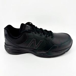 New Balance 411 Triple Black Mens Comfort Walking Shoes Sneakers MA411LK1