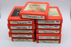 Lot of 11 8-Track Tapes Untested Red Shell Blanks For Noise/Experimental Project