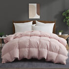 Pink Noise Free Oversized Down Feather Bed Blanket , King Queen Comforter