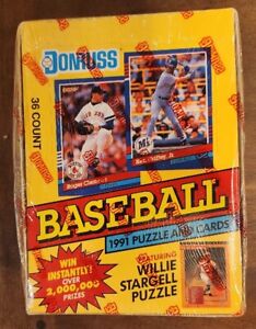 1991 Donruss Series 1 Unopened Wax Box Factory Sealed, From Sealed Case (FASC)
