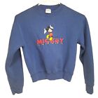 DISNEY Vintage Sweatshirt Kids Medium Unisex Mickey Mouse Classic cb1