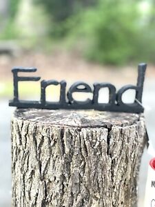 New ListingFriend Word Sign Block Cutout Free Standing Shelf /Table Home Decor Resin 9”