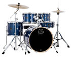 Mapex Venus 5 Piece Fusion Complete Drum Set - Blue Sky Sparkle - Used