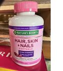 Nature's Bounty Hair, Skin & Nails 250 Soft gels Extra Strength 5000 mcg Biotin