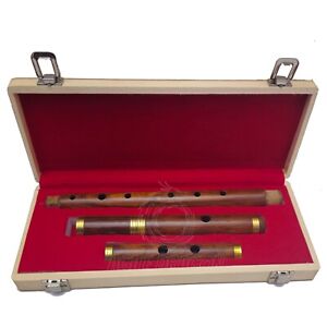New Irish Professional Rosewood D Flute 4 Piece Natural Finish with Wooden Case