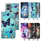 Leather Magnetic Case For MOTO G Power 2023 G200 G71 Phone Cover Wallet Painted