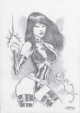 Psylocke pinup Paulo Sbragi original art Marvel Comics X-Men