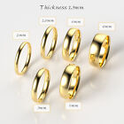 14K Yellow Gold 1.5mm 2mm 2.5mm 3mm 4mm 5mm 6mm Comfort Fit Wedding Band