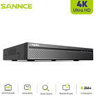 SANNCE 4K POE IP Security 8CH 8MP NVR Video Recorder For Security Camera System