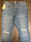 Women's Highest Rise Distressed Skinny Jeans NWT - Universal Thread - Blue 10