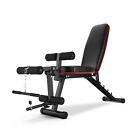Wesfital Weight Bench with Leg Extension and Curl, Adjustable Workout Bench U...
