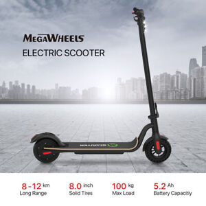 Adult Foldable Electric Scooter 12Km Long Range 250W Motor Fast Speed With LED