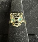 Ladies 14k Gold Ring Lioness/Panther Head