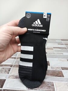 Adidas Mens 2 Pair Superlite No Show Socks Lightweight Black GreyShoe Sz. 6-12