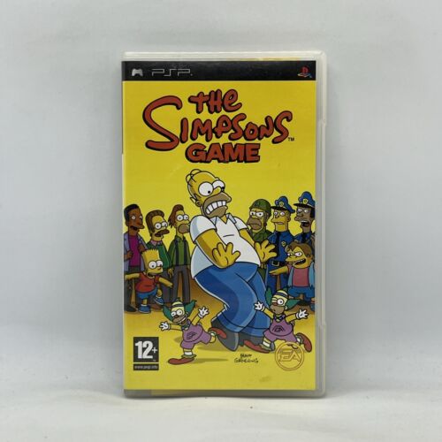 The Simpsons Game Sony PlayStation PSP Portable Video Game Free Post