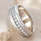 1CT Sterling Silver Mens Wedding Ring CZ Ring Band Promise Ring for Him Jewelry