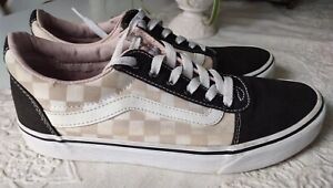 Vans old skool checkerboard Sneakers Shoes Size 9 Women's Black Pink