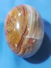 Banded Onyx Egg Natural Stone Polished Agate 9oz Mystic Stone Healing With Stand